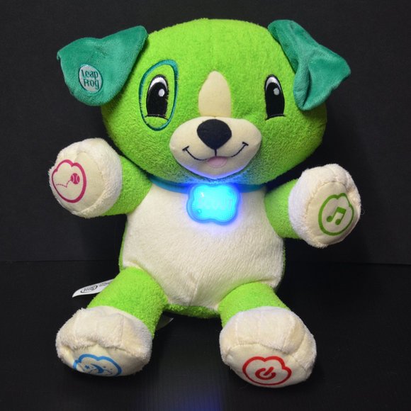 Leap Frog My Pal Scout Green Dog Plush Interactive - Picture 1 of 7